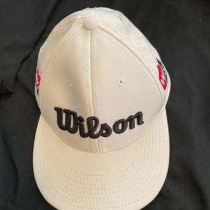 White Wilson golfing sports hat